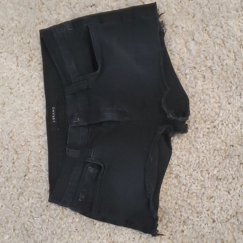 J Brand Black Cutoff Shorts Size 25 Alley Cat Style